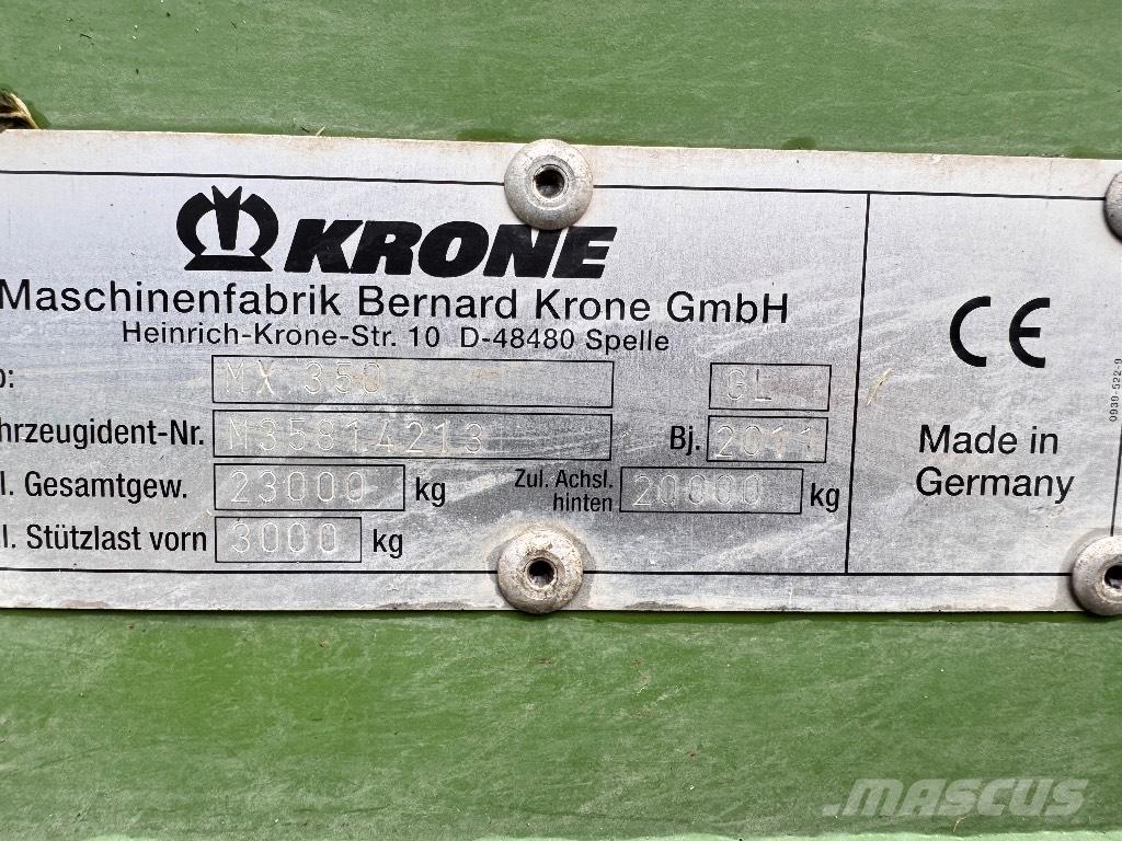 Krone MX 350 GL Прицепы с самозагрузкой