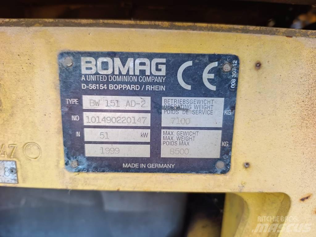 Bomag BW 151 AD-2 Катки тротуарные