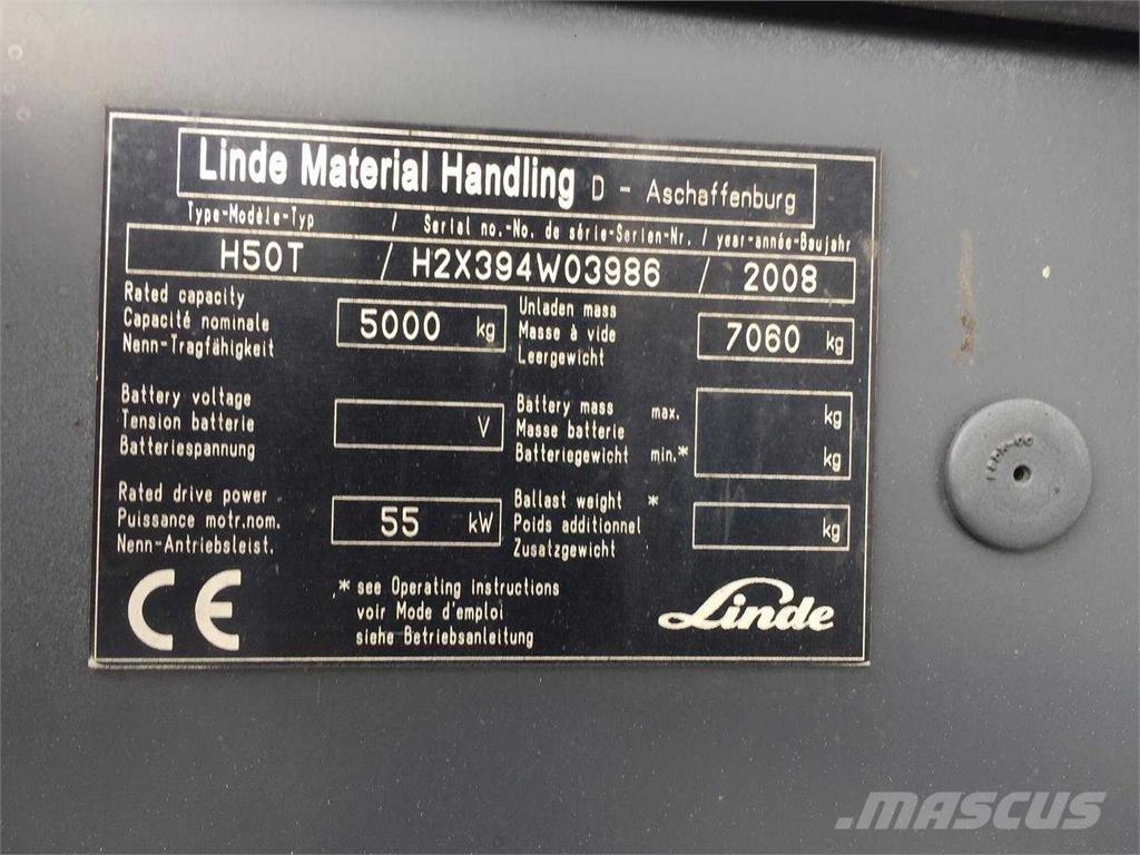 Linde H50T Газовые погрузчики