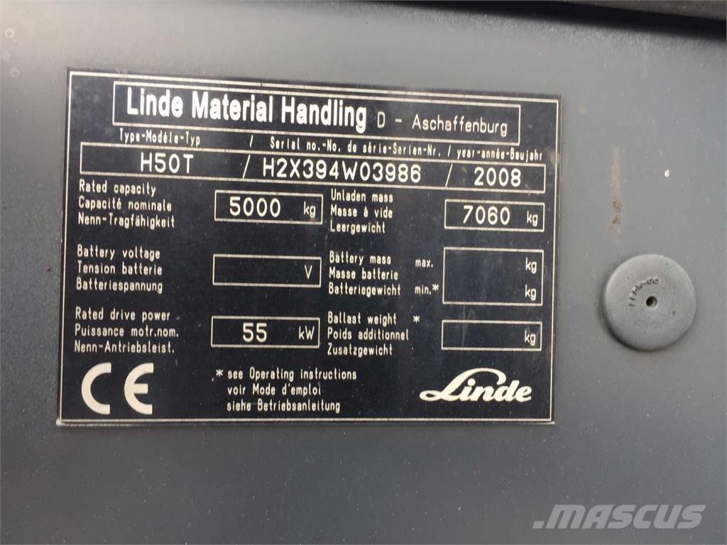 Linde H50T Газовые погрузчики