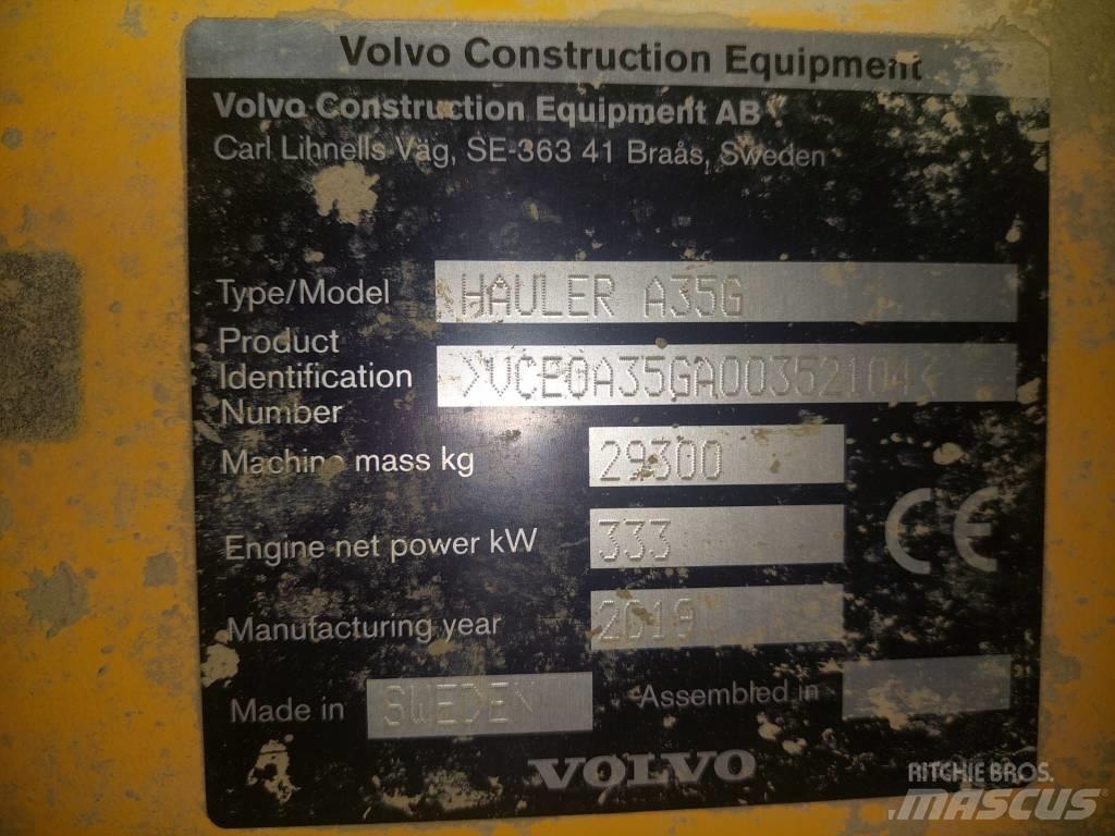 Volvo A 35 G Шарнирно-сочленённые самосвалы