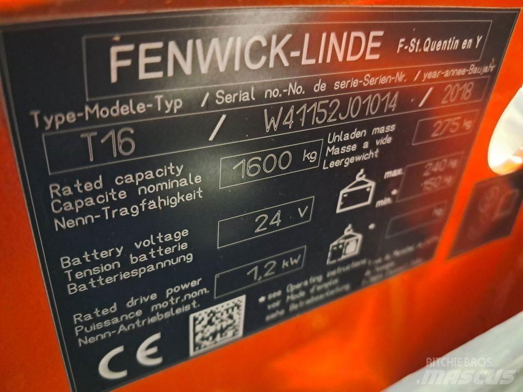 Linde T16 Ручные электрические тележки