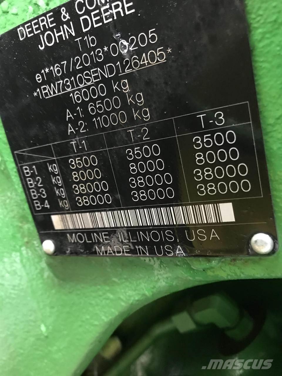 John Deere 7R 310 Трактора