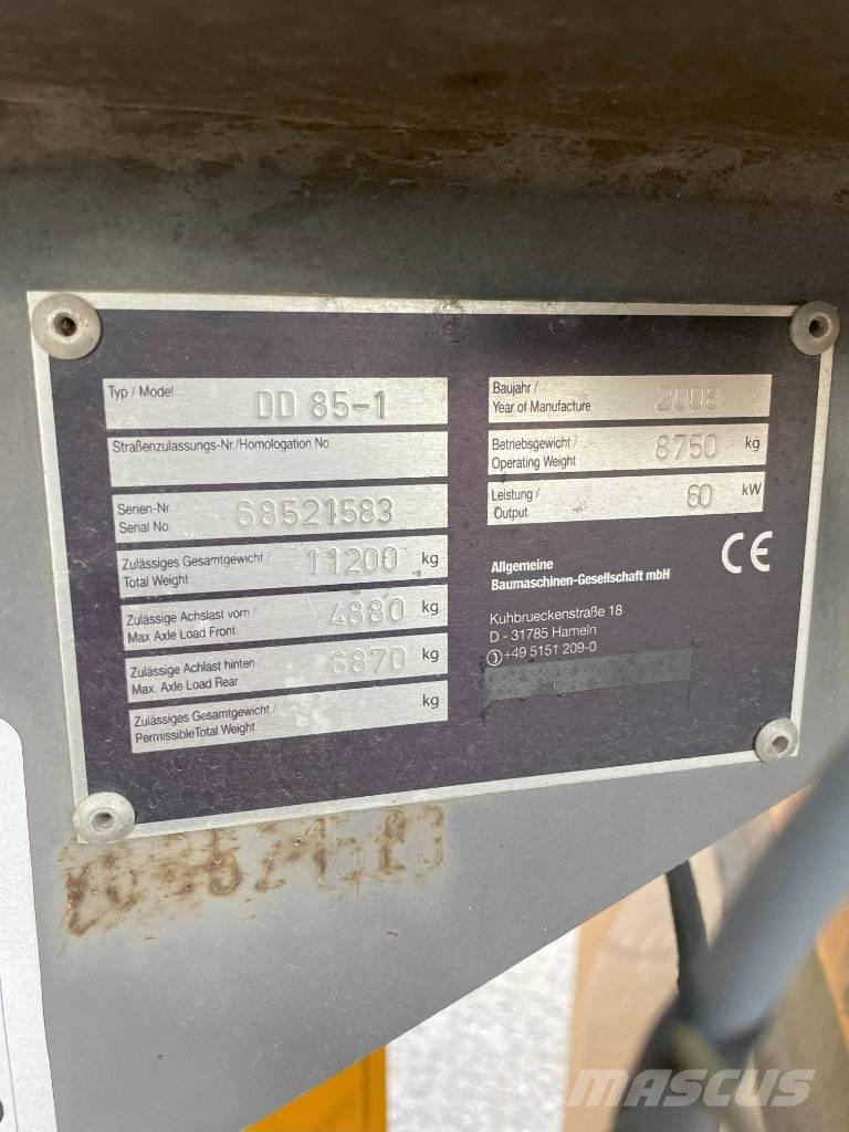Volvo DD 85 Катки тротуарные