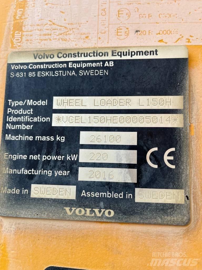 Volvo L150H Фронтальные погрузчики