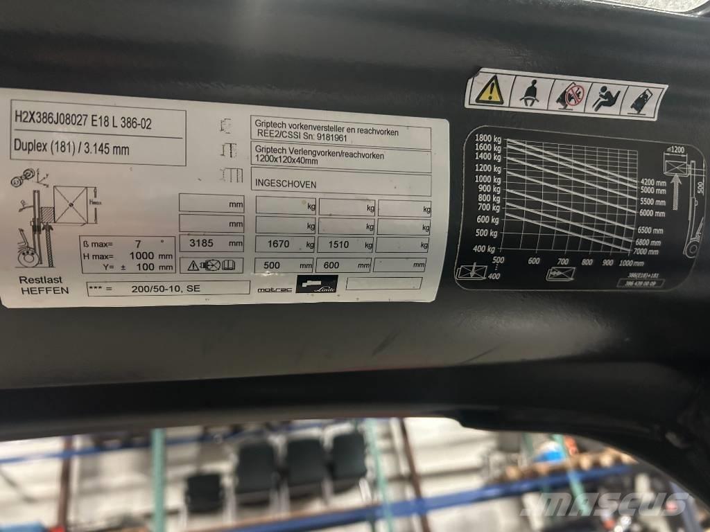 Linde e18l-02 Электропогрузчики