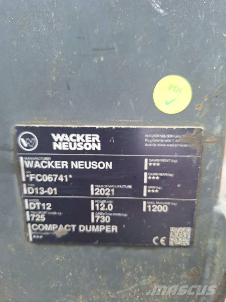 Wacker Neuson DT 12 Гусеничные самосвалы