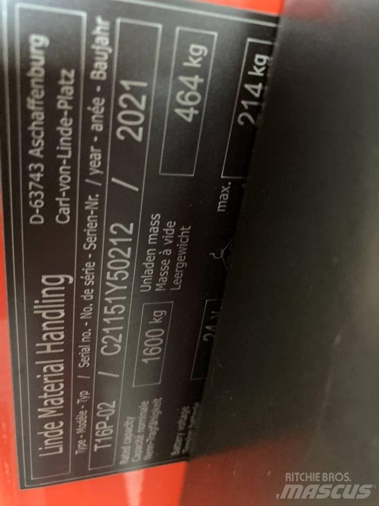 Linde T16P/1151-02 Самоходные электрические тележки