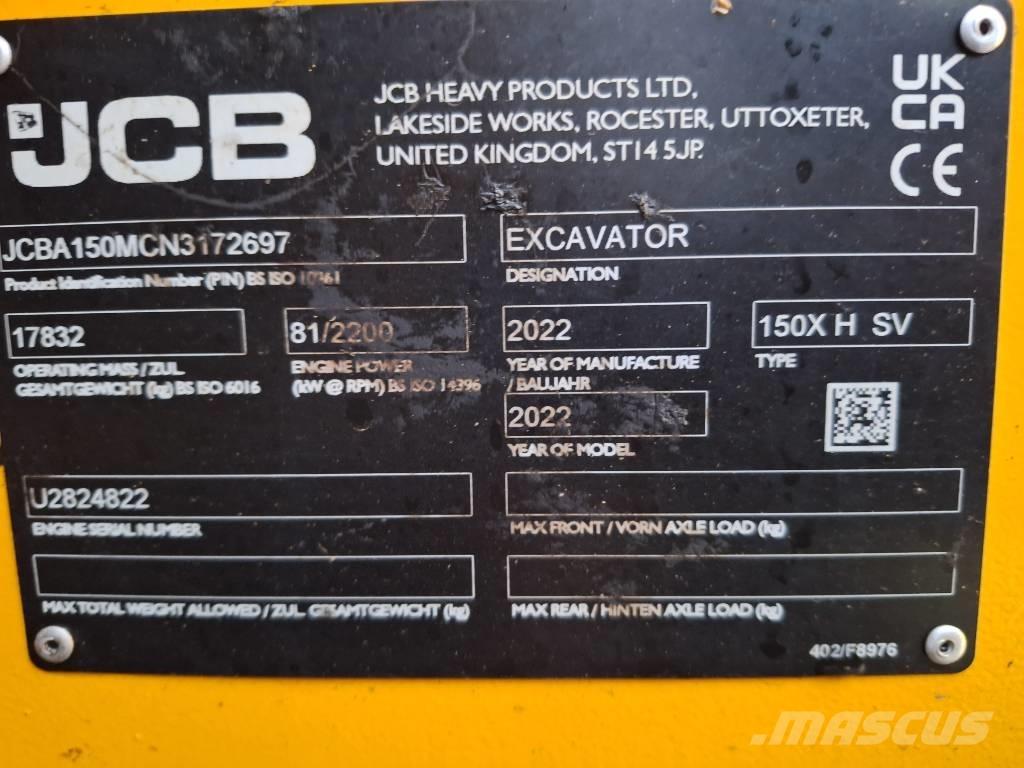 JCB X 150 HD Гусеничные экскаваторы