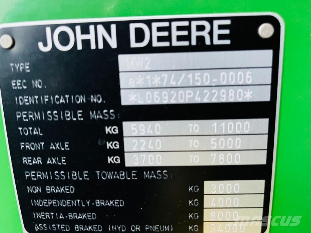 John Deere 6920 TLS Трактора