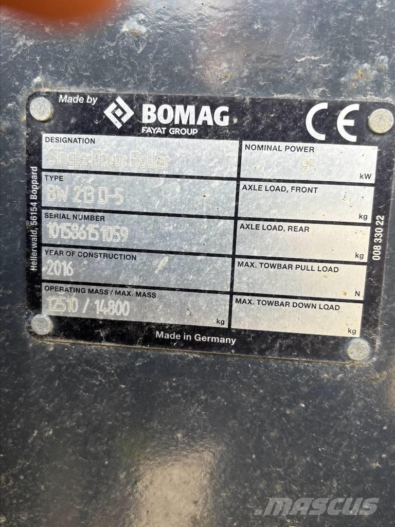 Bomag BW213D-5 Грунтовые катки
