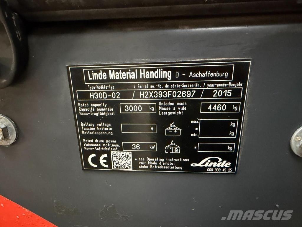 Linde H30D-02 Дизельные погрузчики