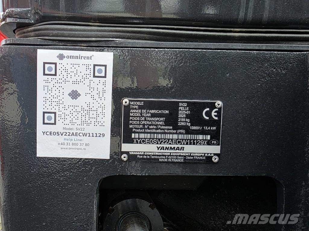 Yanmar SV 22 Мини-экскаваторы