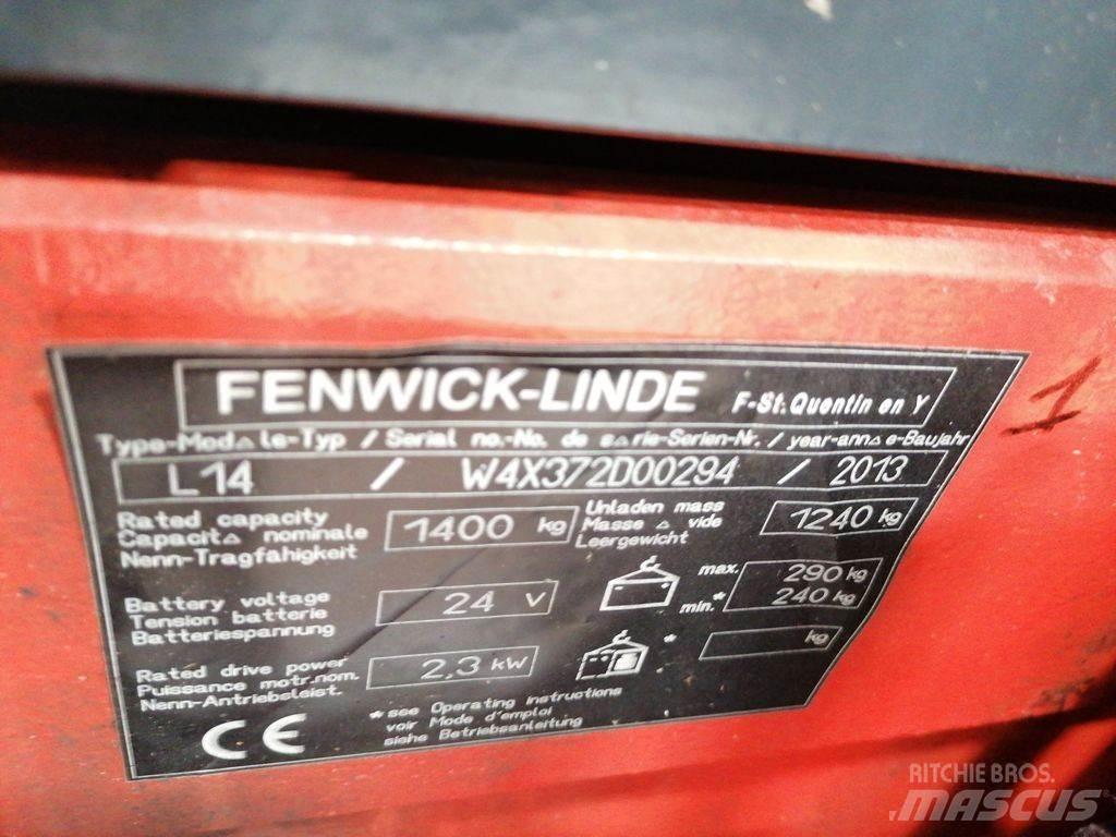 Linde L14I Ручные штабелёры с электроподъёмом