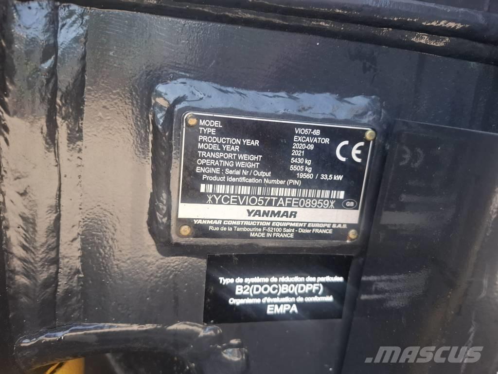 Yanmar vio 57-6B Мини-экскаваторы