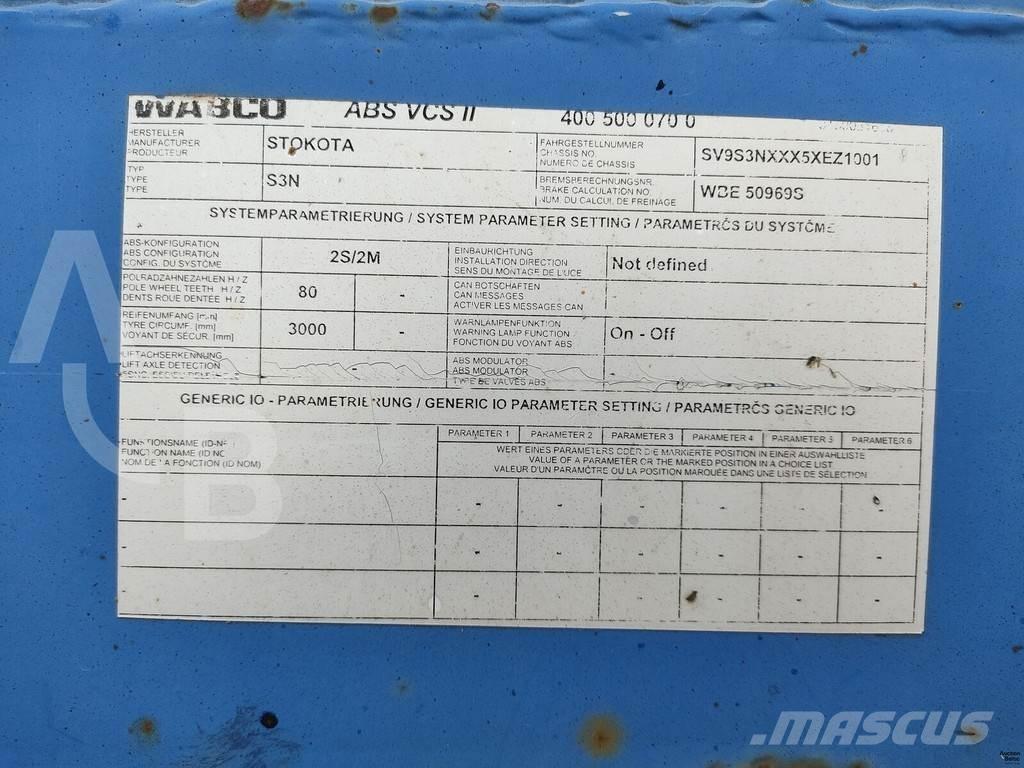 STOKOTA S3N Низкорамные полуприцепы
