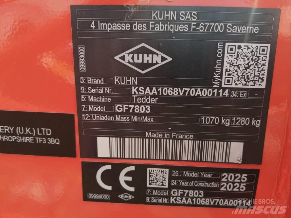 Kuhn GF7803 Грабли-ворошилки