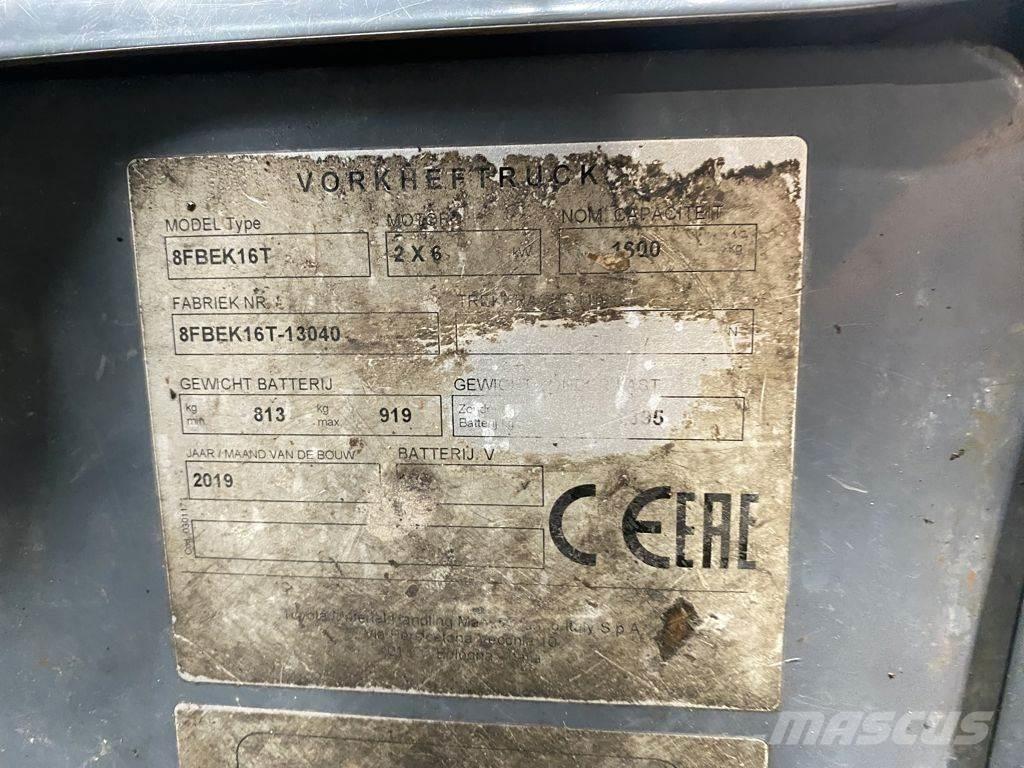 Toyota 8FBEK16T Электропогрузчики