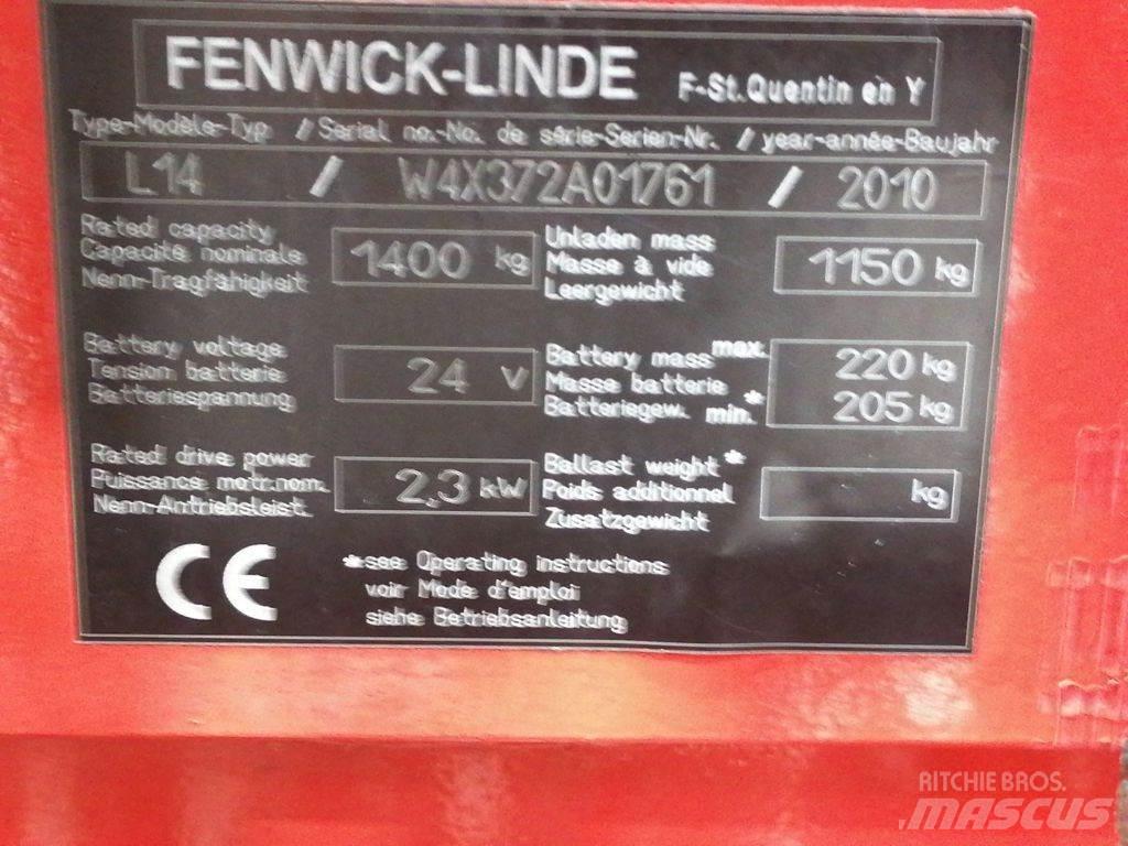 Linde L14 Ручные штабелёры с электроподъёмом