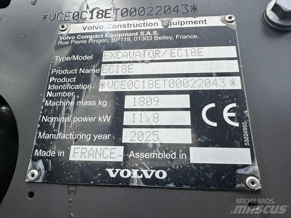 Volvo EC 18 E Мини-экскаваторы