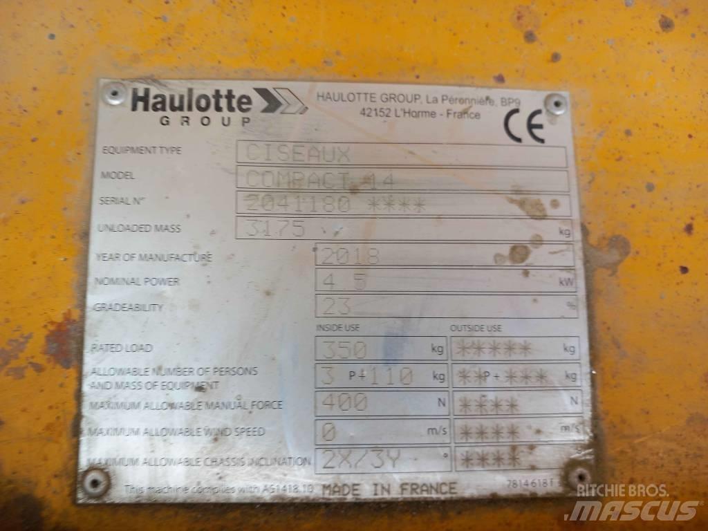 Haulotte Compact 14 Ножничные подъемники