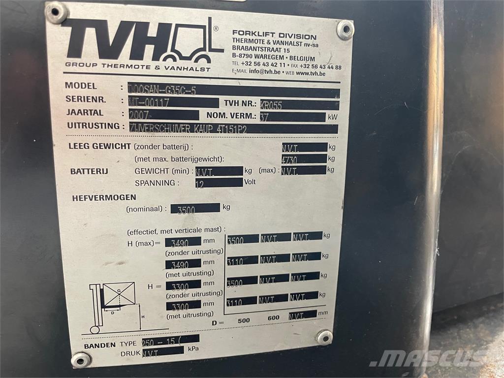 Doosan G35C-5 Газовые погрузчики