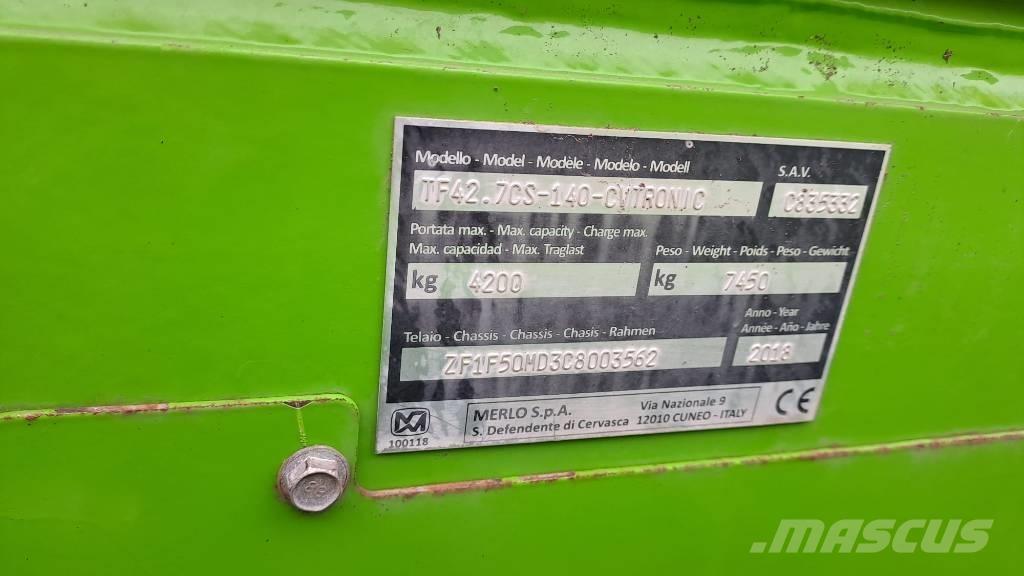 Merlo TF 42.7 CS-140 Телескопические фронтальные погрузчики