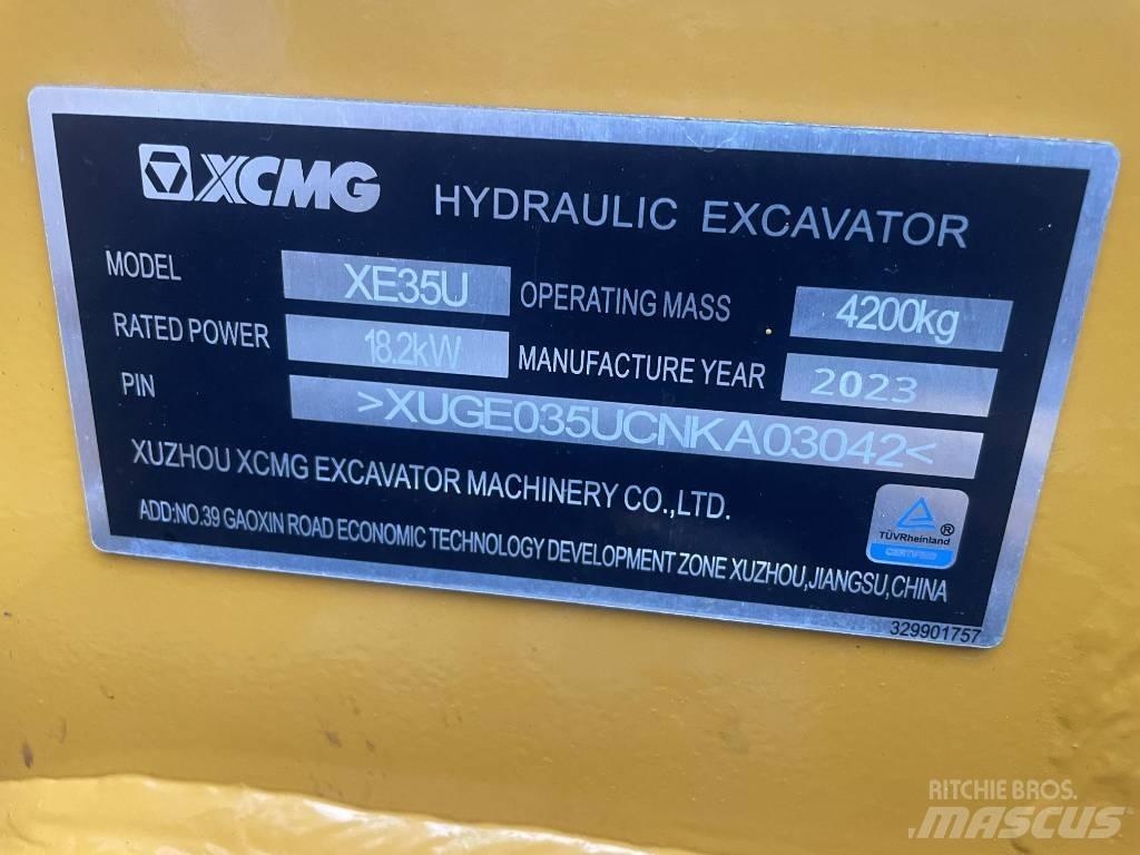 XCMG XE 35 U Мини-экскаваторы
