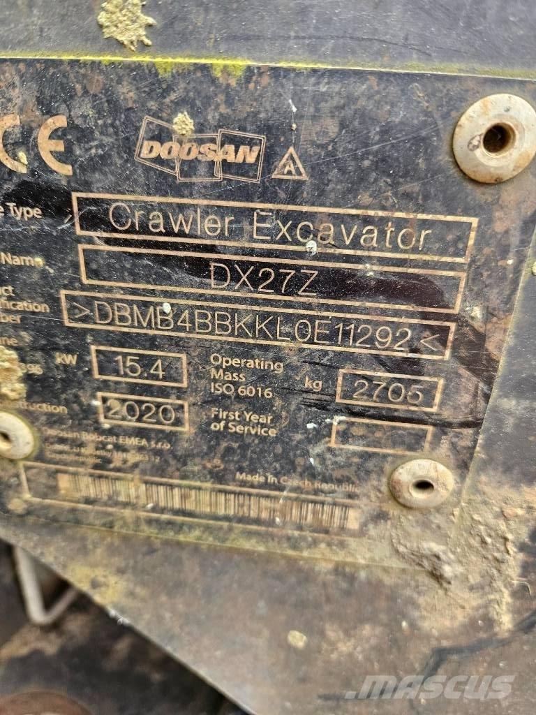 Doosan DX 27 Z Мини-экскаваторы