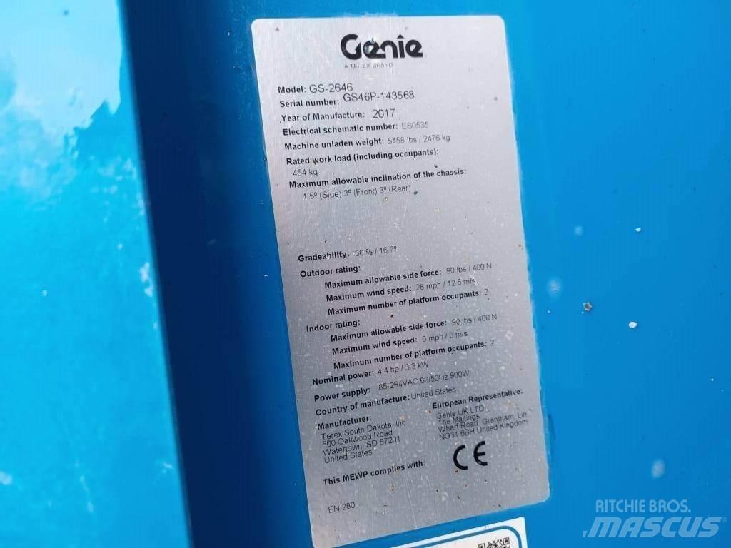 Genie GS 2646 Ножничные подъемники