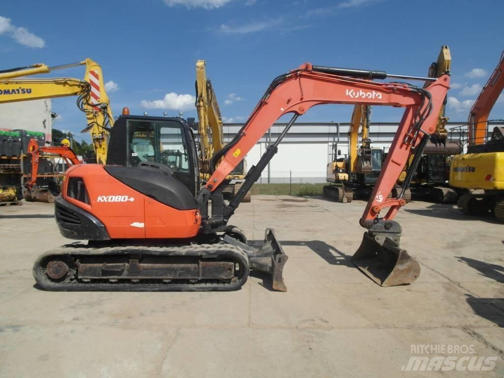 Kubota KX 080-4 Малые экскаваторы 7т-12т