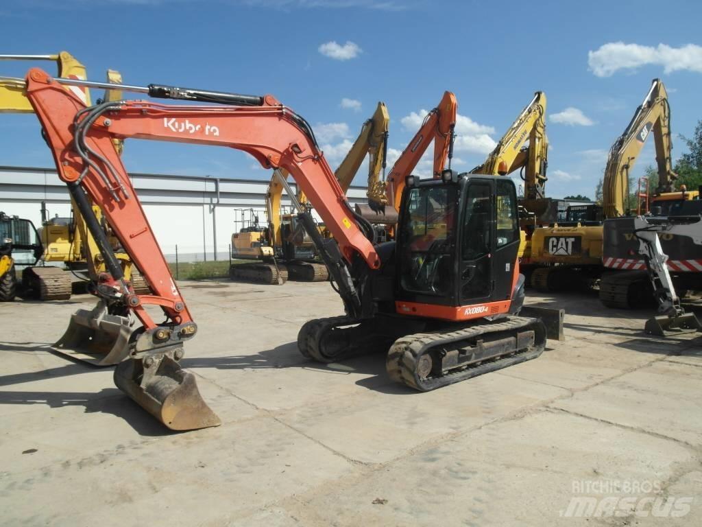 Kubota KX 080-4 Малые экскаваторы 7т-12т