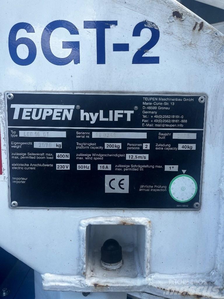 Teupen Leo 16GT Коленчатые подъемники