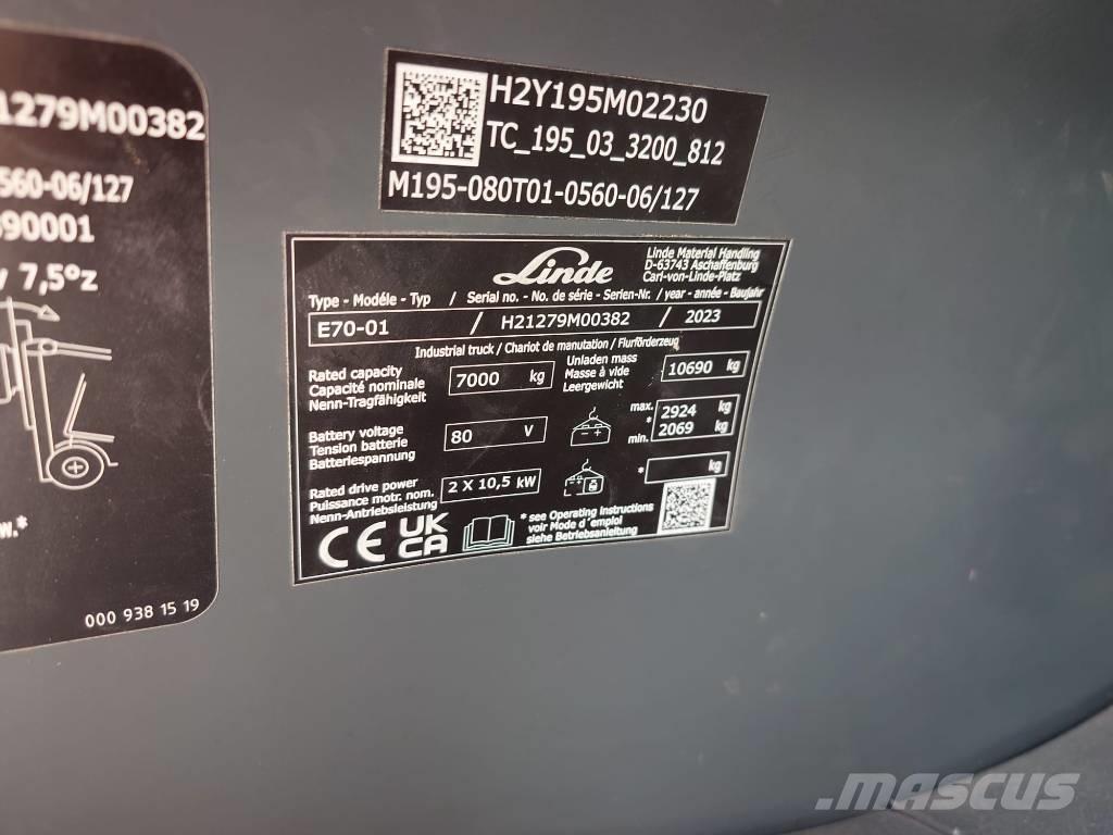 Linde E70/1279 Электропогрузчики