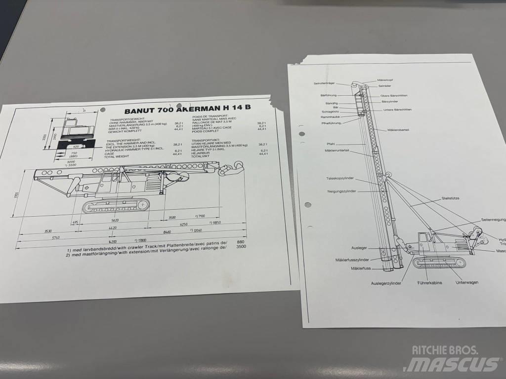 Åkerman Banut H14B Гидравлические свайные коперы
