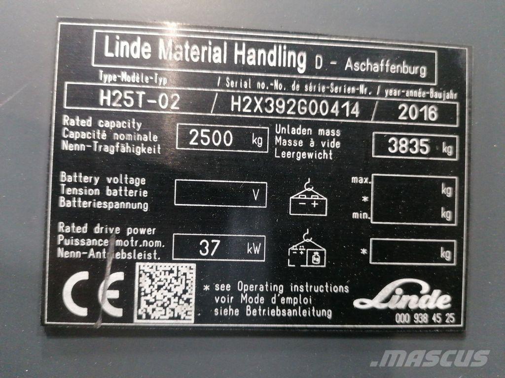 Linde H25T-02 Газовые погрузчики