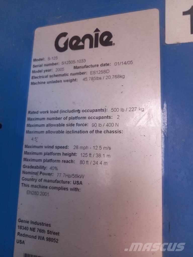 Genie S 125 Телескопические подъемники
