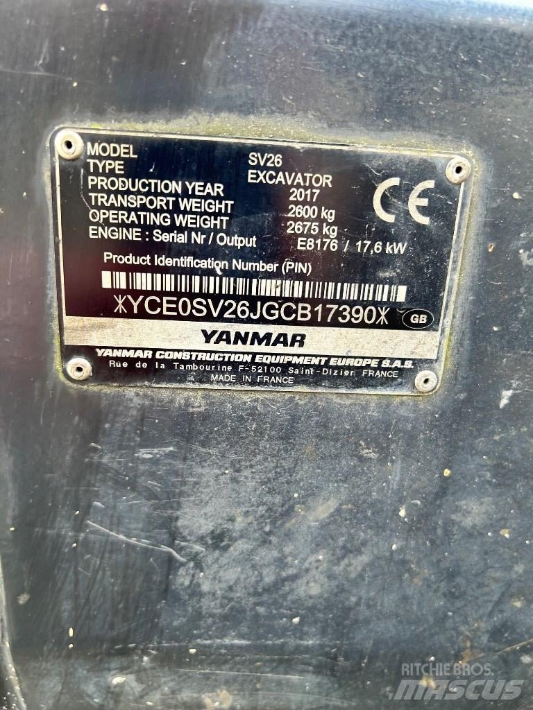 Yanmar SV 26 Мини-экскаваторы
