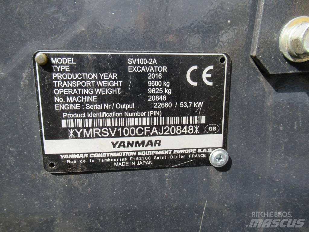 Yanmar SV 100-2A Малые экскаваторы 7т-12т