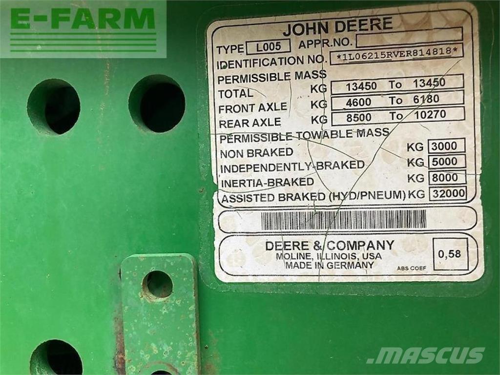 John Deere 6215r Трактора