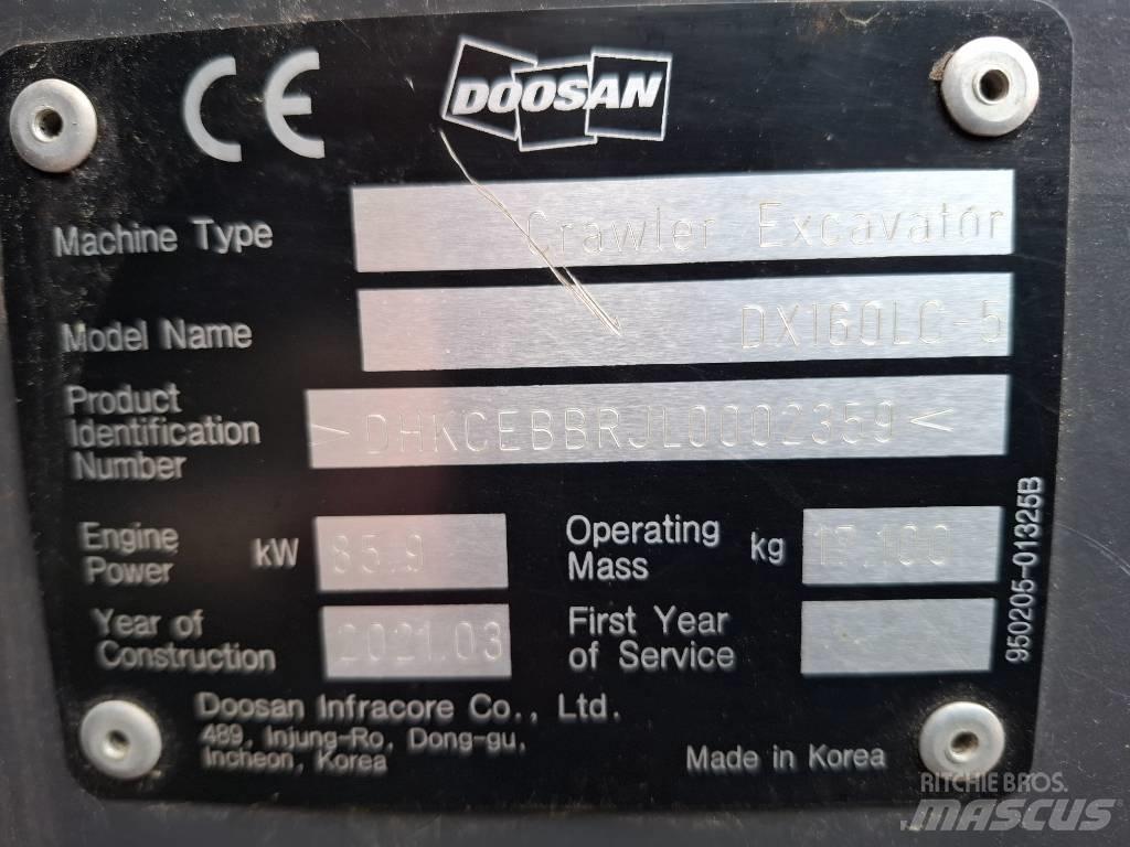 Doosan DX160LC-5 Гусеничные экскаваторы