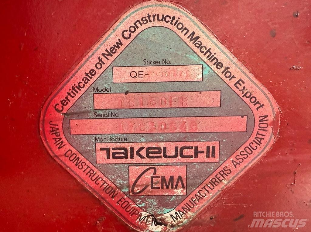 Takeuchi TB 180 FR Малые экскаваторы 7т-12т