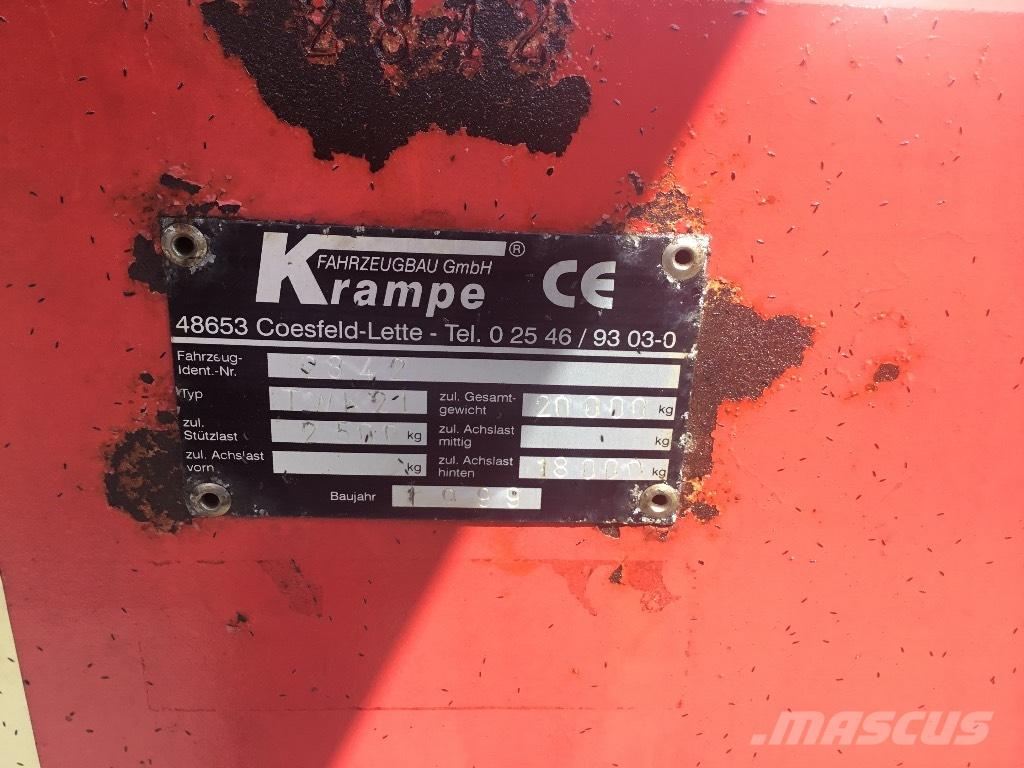 Krampe TWK21 Тракторные самосвальные прицепы