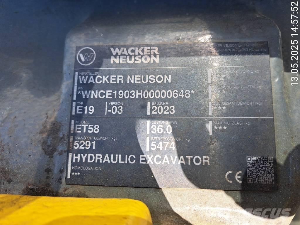 Wacker Neuson ET58 Гусеничные экскаваторы