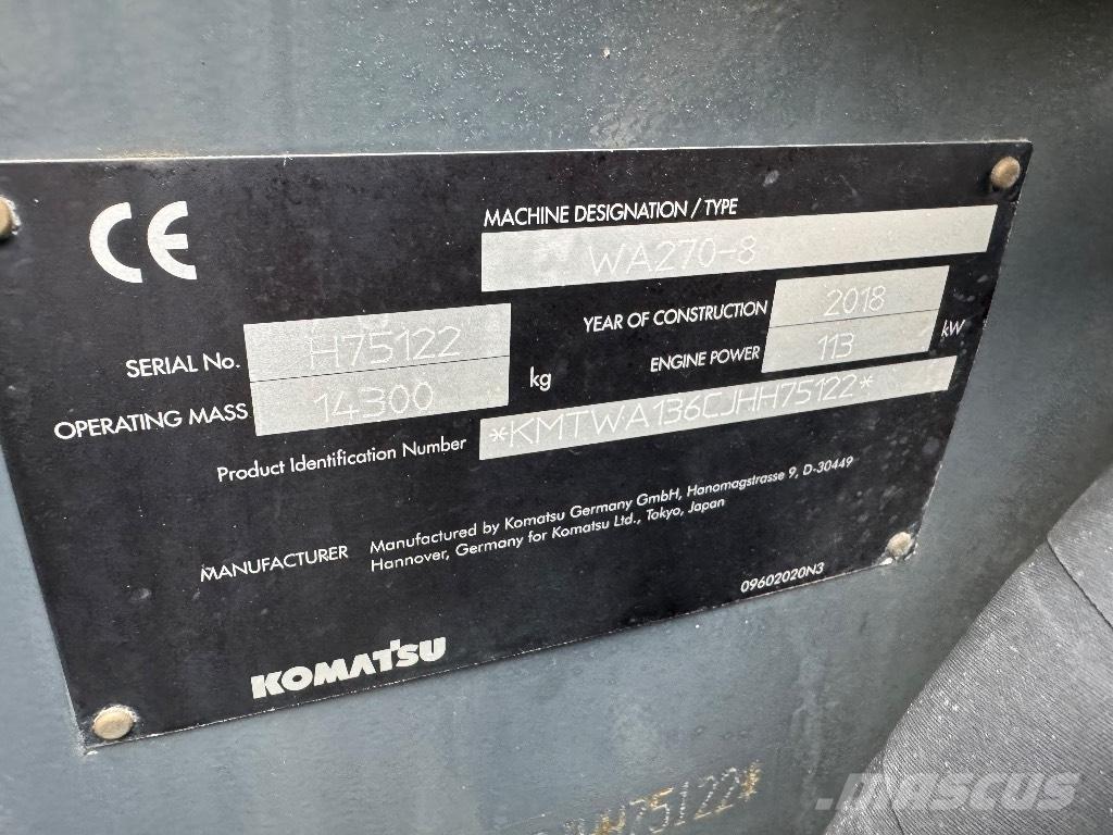 Komatsu WA 270-8 Фронтальные погрузчики