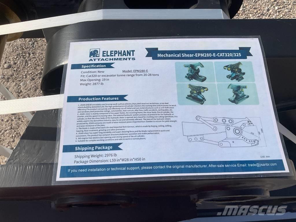  Elephant EPM280 Навесные резаки асфальта