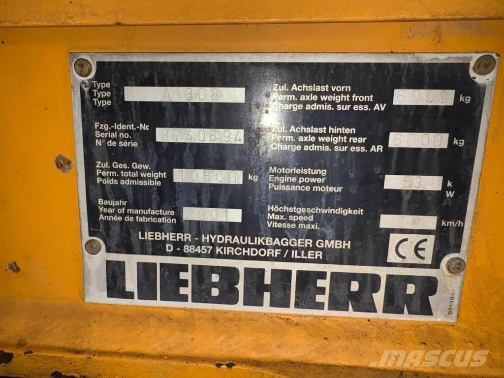 Liebherr A308 Колёсные экскаваторы