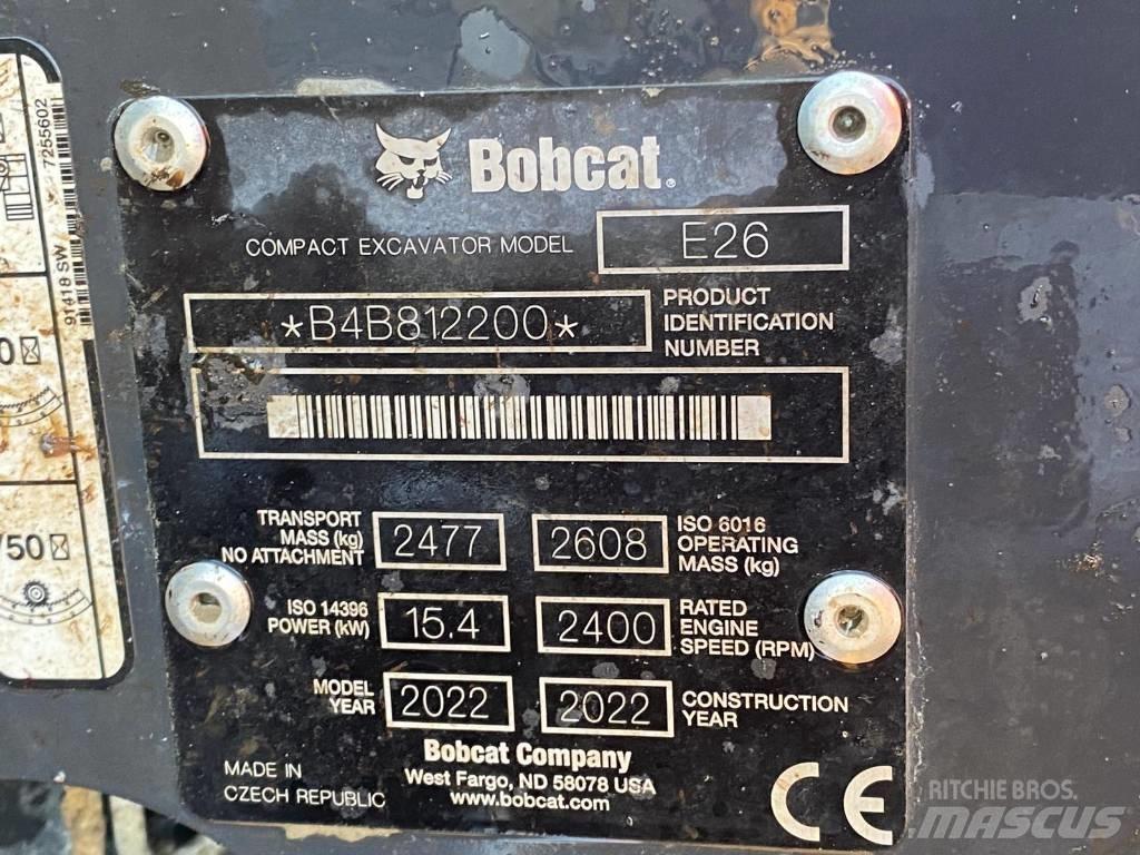Bobcat E 26 Мини-экскаваторы