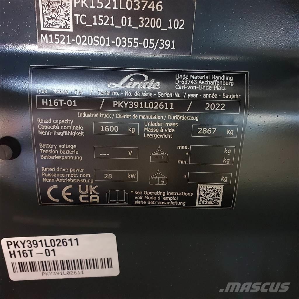 Linde H16T Газовые погрузчики