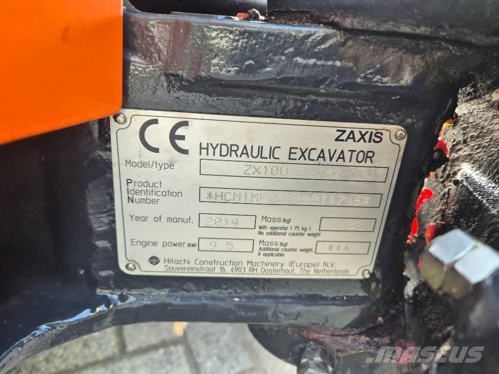 Hitachi ZX 10 U-2 Мини-экскаваторы